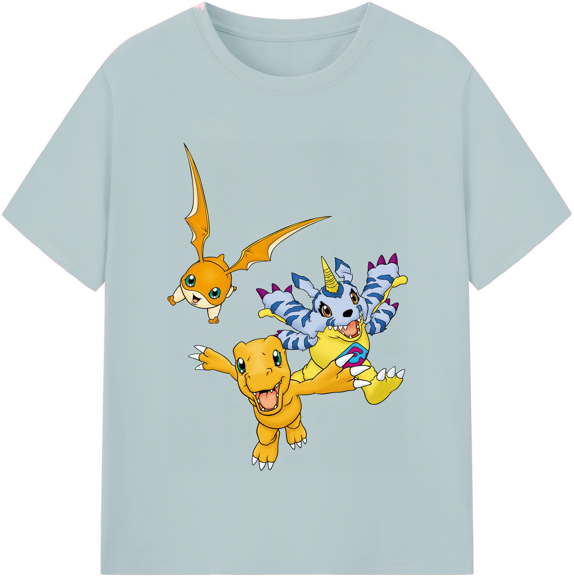 （画像用） Digimon デジタルモンスター/デジモン 綿100％半袖Tシャツ（フロントプリント）